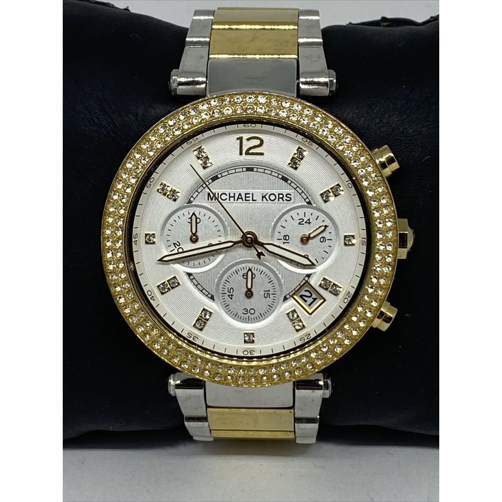 Michael Kors Parker MK-5626 Women Stainless Steel Analog Silver Dial Watch WFH90 - Picture 2 of 12